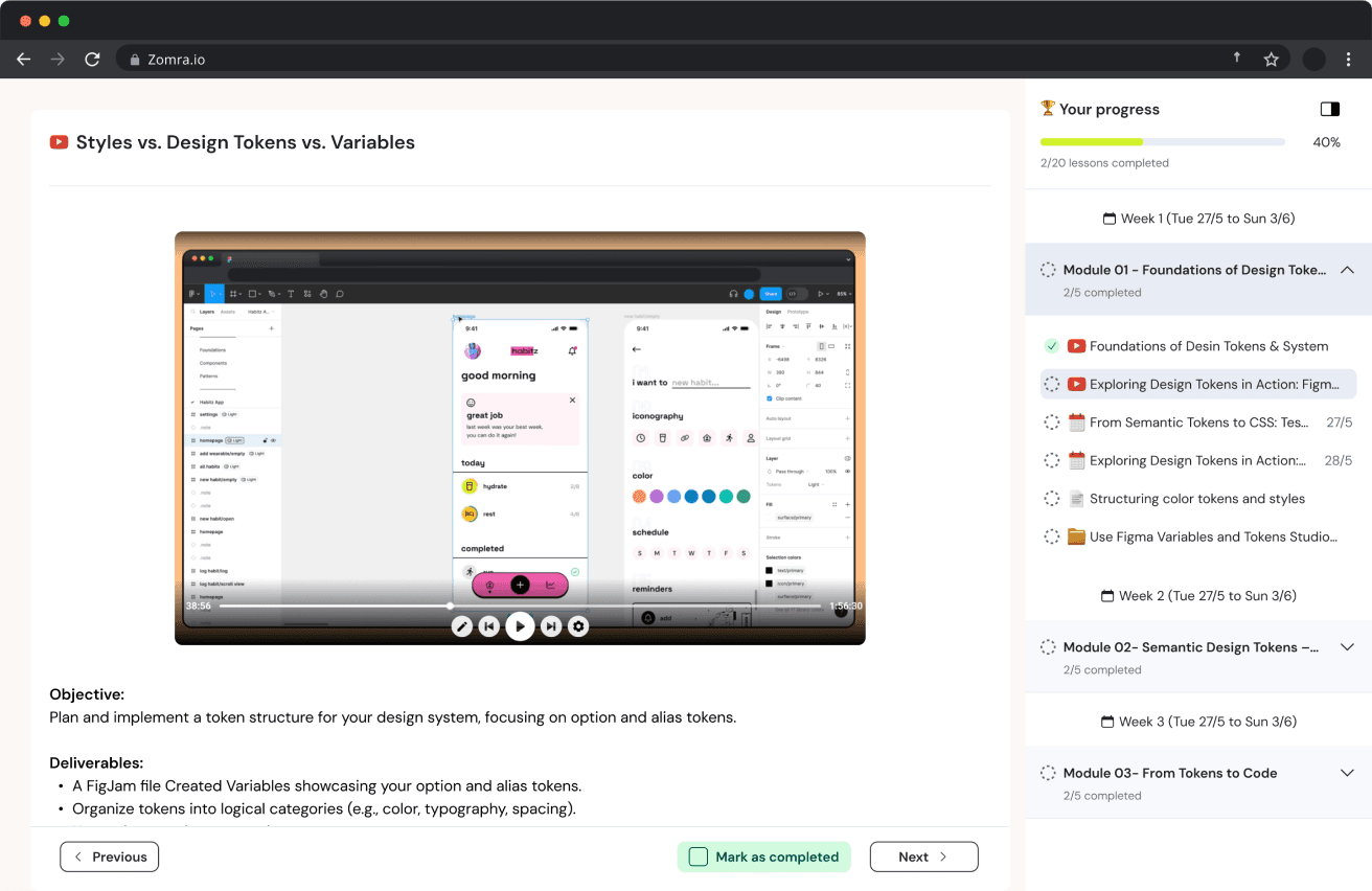 Live cohort based course