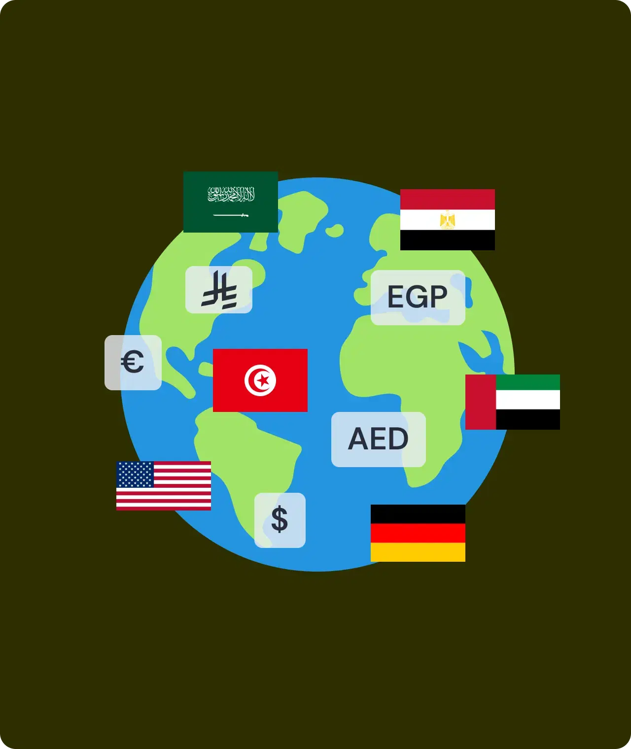 Collect payments any where in the world