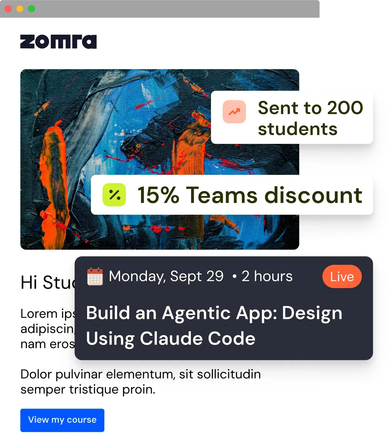 Use Zomra marketing tools